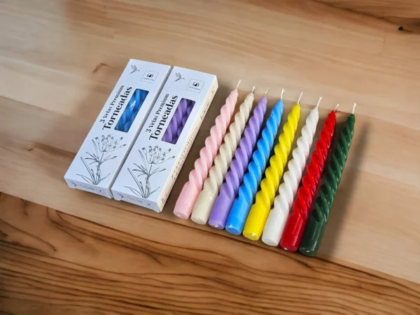 Vela Torneada PREMIUM pack x 3