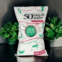 vela noche x50 corona Vela Noche Blanca pack x 50