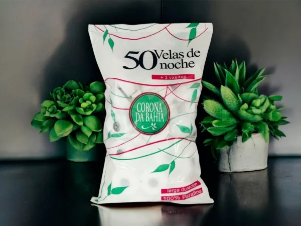 Vela Noche Blanca pack x 50