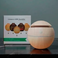 Humidificador Esfera Simil Madera