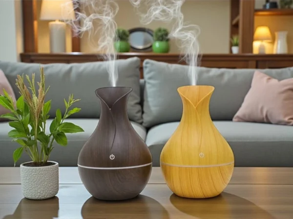 Humidificador Florero Simil Madera