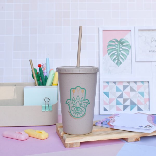 Vaso Plastico c/ sorbete HAMSA