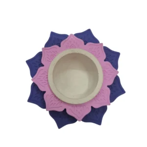 Porta Vela "Flor de Loto"